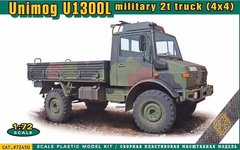 1/72 Unimog U1300L армейский грузовой автомобиль (ACE 72450), сборная модель