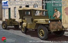 1/35 Автомобиль GPW 1/4 ton 4x4 образца 1942 года с 37-мм пушкой M3A1 (Bronco Models CB35107), сборная модель