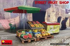 1/35 Уличный фруктовый магазин, сборные пластиковые аксессуары (Miniart 35612)