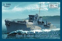 1/700 HMS Middleton 1943 Hunt II class destroyer escort (IBG Models 70005) сборная модель