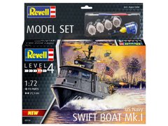 1/72 Катер US Navy Swift Boat Mk.I, серия Model Set с красками и клеем (Revell 05176), сборная модель
