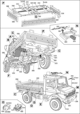 1/72 Unimog U1300L армейский грузовой автомобиль (ACE 72450), сборная модель