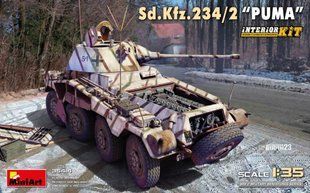 1/35 Бронеавтомобиль&nbsp;Sd.Kfz.234/2 Puma, серия Interior Kit с интерьером (MiniArt 35414), сборная модель