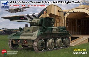 1/35 A17 Vickers Tetrarch Mk.I/Mk.ICS британський легкий танк (Bronco Models CB35210), збірна модель