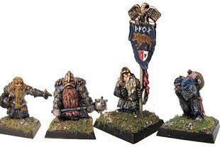 Mirliton Miniatures - Миниатюра 25-28 mm Fantasy - Dwarves Command Group - MRLT-DW013