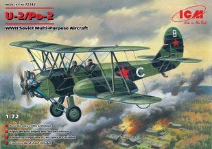 1/72 Поликарпов У-2/По-2 советский многоцелевой самолет (ICM 72242), сборная модель