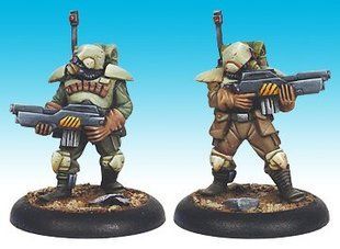 Urban War and Metropolis Viridians - Marines Firing (2 figures) - URBM-13137