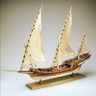1/60 Пиратская Щебека (Amati Modellismo 1427 Xebec Sciabecco), сборная деревянная модель