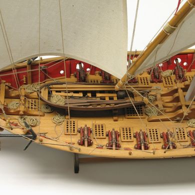 1/60 Піратська Шебека (Amati Modellismo 1427 Xebec Sciabecco), збірна дерев'яна модель