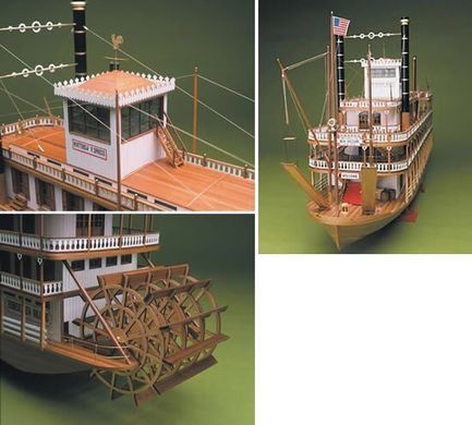 1/50 Пароход Mississippi Riverboat 1870 (Mantua Model 734) сборная деревянная модель