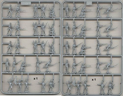 1/72 Французька лінійна піхота, наполеонівські війни, 50 фігур (Italeri 6002), пластикові