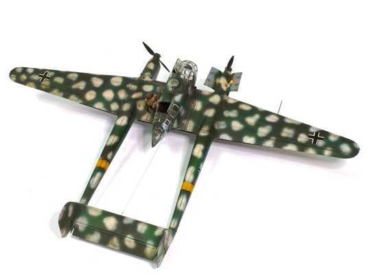 プラモデル完成機　1/48　Focke-Wulf Fw189A 1/48 Focke-Wulf FW-189 немецкий самолет-разведчик, готовая модель