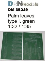 1/32-1/35 Пальмовые листья зеленые, 15 штук (DANmodels DM 35219)