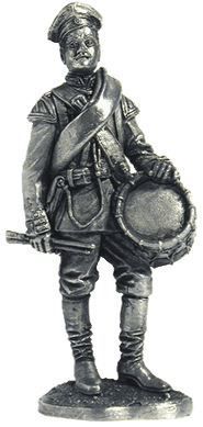 54 мм Барабанщик лейб-гвардії Павловського полку, 1884 рік, колекційна олов'яна мініатюра (EK Castings R32)