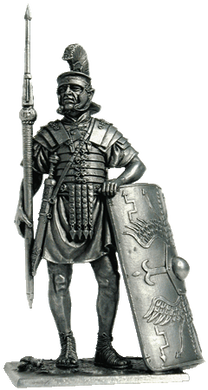54 мм Римський легіонер, середина 1 ст. н. е. (EK Castings А-174), колекційна олов'яна мініатюра