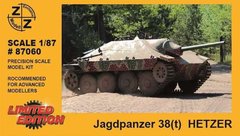 1/87 Jagspanzer 38(t) Hetzer германская САУ (ZZ Modell 87060) сборная модель