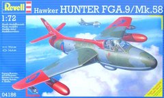 1/72 Літак Hawker Hunter FGA.9/Mk.58 (Revell 04186) збірна модель