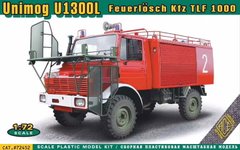 1/72 Unimog U1300L Kfz TLF 1000 пожарный автомобиль (ACE 72452), сборная модель