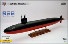 1/144 SSN-593 Thresher американская атомная подводная лодка (ModelSvit 1401) сборная модель