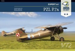 1/72 PZL P.7a польский самолет -Expert Set- (Arma Hobby 70006) сборная модель