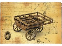 Автомобиль по проекту Leonardo da Vinci, механическая действующая модель (Modelist 600008)