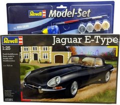 1/24 Jaguar XK-E + клей + краска + кисточка (Revell 67291)