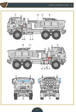 1/72 Декаль для M142 HiMARS Вооруженных Сил Украины, с вариантом с "фирменной" улыбкой (Clear Prop Decals CPD72011)
