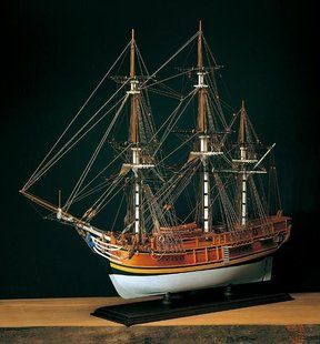 1/60 Английский военный корабль Баунти (Amati Modellismo 1432 HMS Bounty), сборная деревянная модель