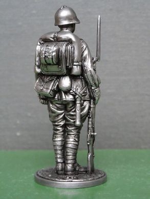 54 мм Красноармієць піхоти РККА, 1939-41 років, колекційна олов'яна мініатюра (EK Castings WWII-22)