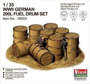 1/35 Германские бочки WWII German 200L Fuel Drum (Vulcan 56004)