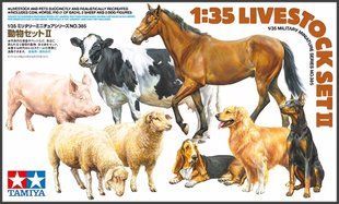 1/35 Набір свійських тварин, збірні пластикові (Tamiya 35385 Livestock Set)