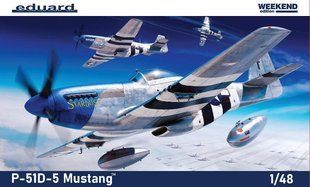 1/48 P-51D-5 Mustang американський винищувач, серія Weekend Edition (Eduard 84172), збірна модель
