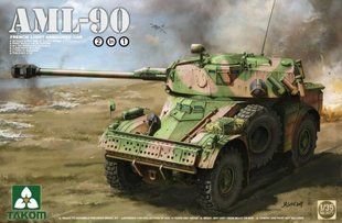 1/35 Panhard AML-90 французский бронеавтомобиль (Takom 2077) сборная модель
