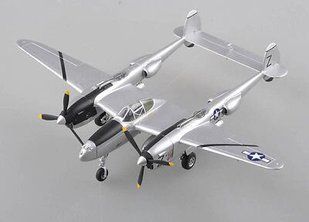 1/72 Lockheed P-38 Lightning американский истребитель, готовая модель (EasyModel 36432)