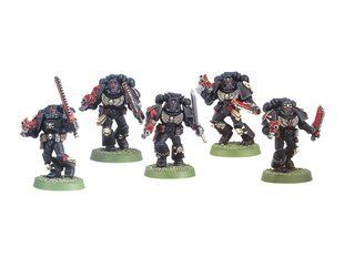 Blood Angels Death Company, 5 миниатюр Warhammer 40k (Games Workshop 41-06), сборные металлические