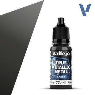 Sterling Silver - Shade, серія металіків True Metallic Metal, 18 мл (Vallejo 77141)