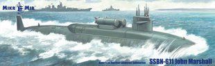 1/350 Американський атомний підводний човен SSBN-611 John Marshall (MikroMir 350-43), збірна модель