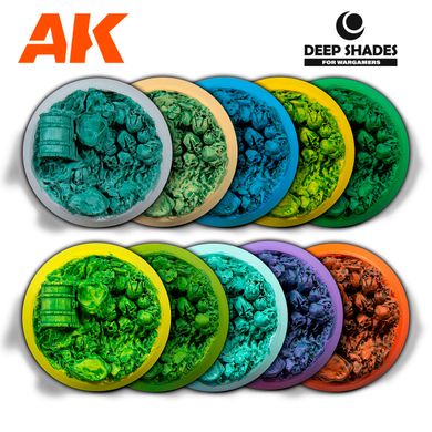 Greendark Deep Shades, 30 мл - фарба для створення контрасту (AK Interactive AK13007)