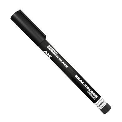 Маркер Rubber Black, серия AK Interactive Real Colors Markers, акриловые (RCM001)