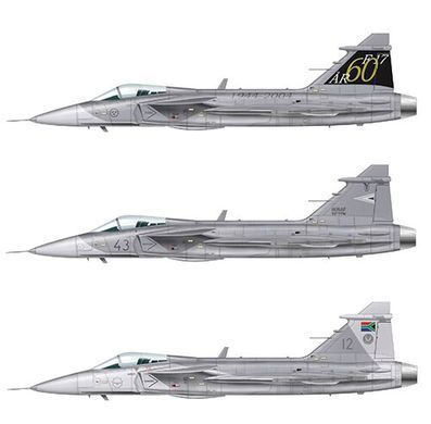 1/72 Винищувач Saab JAS-39 Gripen (Italeri 1306), збірна модель