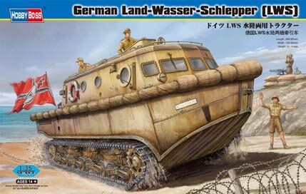 1/35 Land-Wasser-Schlipper (LWS) німецький транспортер-амфібія (HobbyBoss 82430), збірна модель