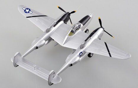 1/72 Lockheed P-38 Lightning американский истребитель, готовая модель (EasyModel 36432)