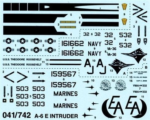 1/72 Літак A-6E Intruder (Italeri 041) збірна модель