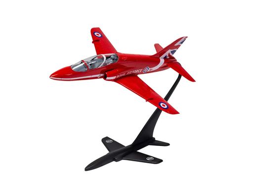 1/72 Самолет Hawk RAF Red Arrows, серия Starter Set с красками, клеем и кистью (Airfix A55002), сборная модель