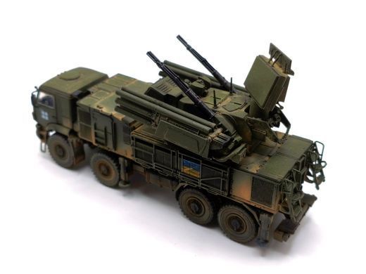 1/72 ЗРПК Панцирь-С1 трофейный украинский зенитный ракетно-пушечный комплекс, готовая модель авторской работы