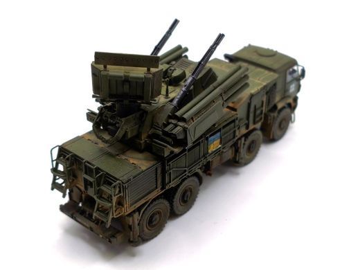 1/72 ЗРПК Панцирь-С1 трофейный украинский зенитный ракетно-пушечный комплекс, готовая модель авторской работы