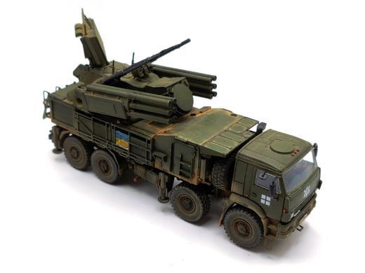 1/72 ЗРПК Панцирь-С1 трофейный украинский зенитный ракетно-пушечный комплекс, готовая модель авторской работы