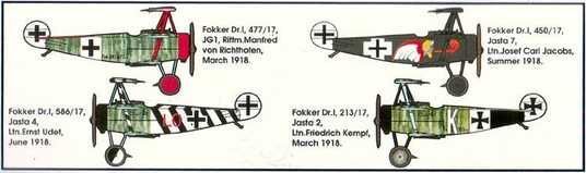1/32 Fokker Dr.I німецький винищувач Першої світової (Roden 601