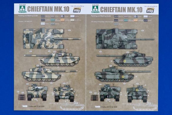 1/35 Chieftain Mk.10 британский основной боевой танк (Takom 2028) сборная модель