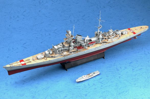 1/350 Немецкий тяжелый крейсер Prinz Eugen 1945 года (Trumpeter 05313), сборная модель